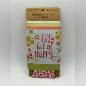 Floral Slim Drink Sleeve - a little bit of Happy - NWT OSFM